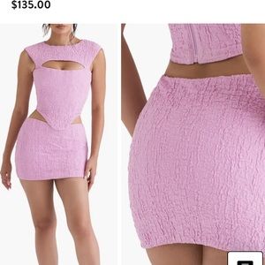 House of cb Angel crinkled skirt